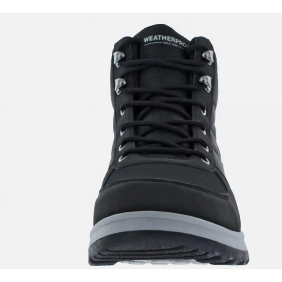 New Weatherproof Men's Durable Upper Stoll Cold Memory Foam Insole Boot Black - Picture 5 of 9